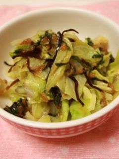 キャベツ✿大葉&なめたけ&塩昆布和え♡-レシピのメイン写真