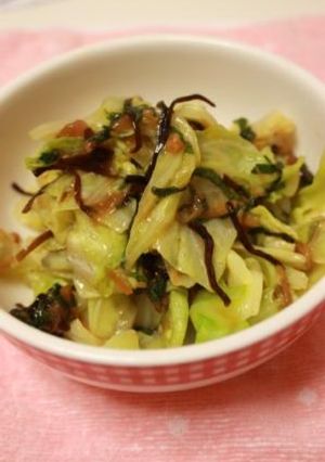 キャベツ✿大葉＆なめたけ＆塩昆布和え♡-レシピのメイン写真