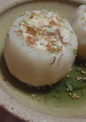 豆腐入りカブの丸ごと蒸し煮・梅風味。-レシピのメイン写真