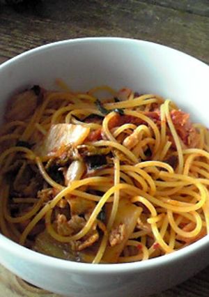 豚キムチパスタ-レシピのメイン写真