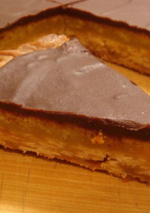 アーモンドヌガーを挟んだチョコタルト-レシピのメイン写真