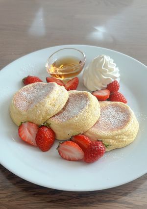 ふわふわスフレパンケーキ-レシピのメイン写真
