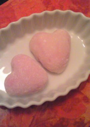 バレンタインにハートの生チョコ大福-レシピのメイン写真