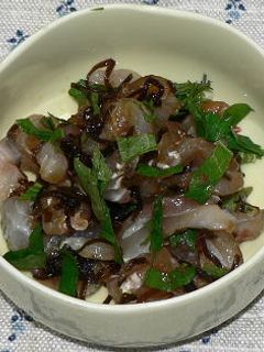 鯛の塩昆布和え、大葉風味-レシピのメイン写真