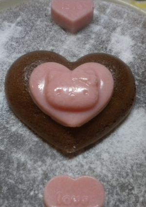 ２１㎝丸型（チョコ&チーズスフレケーキ）-レシピのメイン写真