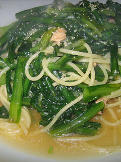 菊菜と明太子のオイルパスタ-レシピのメイン写真