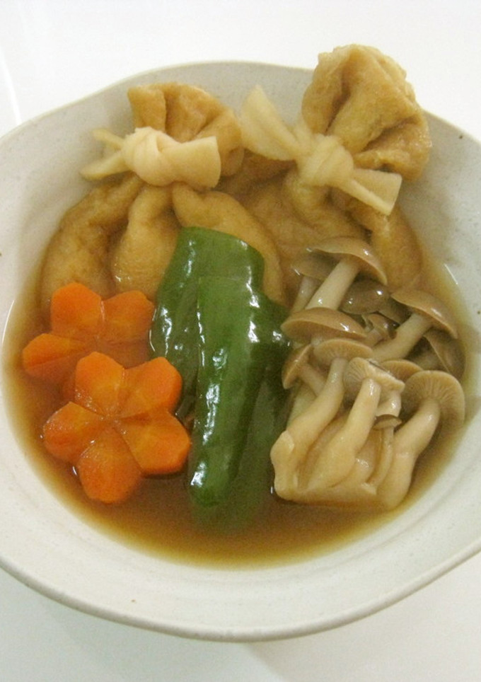 もち巾着の煮物-レシピのメイン写真