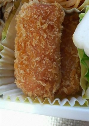 材料１つ。簡単。お弁当に。魚肉フライ♪-レシピのメイン写真