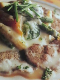 牛肉の野菜チーズクリームソースがけ♪-レシピのメイン写真