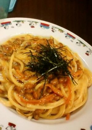ねばねばぁ┌|∵|┘お手軽和パスタ-レシピのメイン写真
