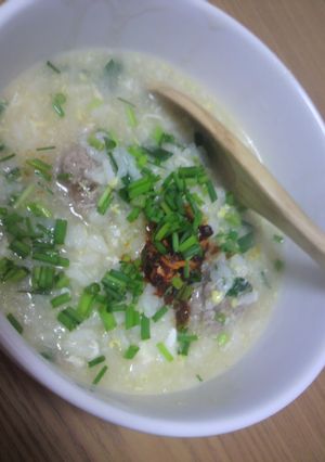 めっちゃ美味しい☆肉団子入り中華粥-レシピのメイン写真