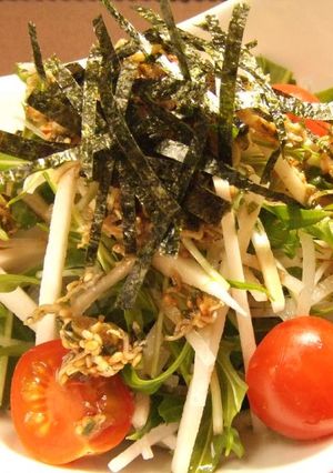 ラー油と胡麻のパリパリじゃこドレッシング-レシピのメイン写真