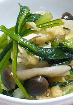 常備菜あと1品に✩小松菜と大根の油揚げ煮-レシピのメイン写真