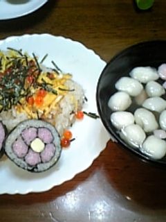 ひな祭りに☆チラシ寿司とお吸い物-レシピのメイン写真