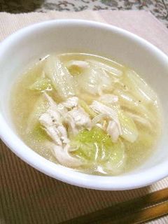 白菜とささみのコンソメスープ-レシピのメイン写真