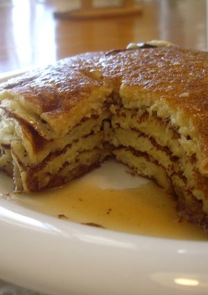 ★アメリカンパンケーキ★と焼きたての保温-レシピのメイン写真