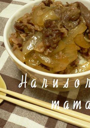 晴天家のしっかりお味のシンプル牛丼-レシピのメイン写真