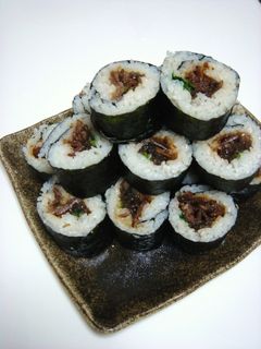 節分に♪うちの巻き寿司(牛肉巻き)-レシピのメイン写真