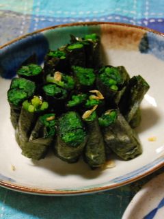 ほうれん草ののり巻き-レシピのメイン写真