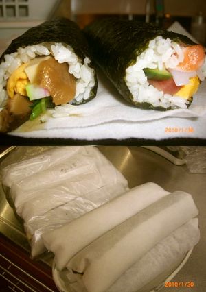 巻き寿司の保存方法（ばあちゃん伝）-レシピのメイン写真
