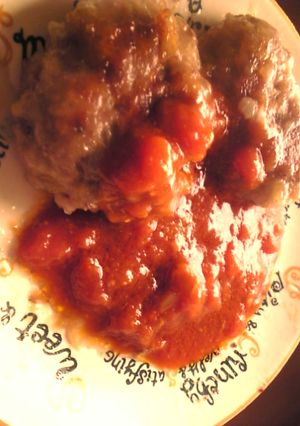 肉汁で作るトマト味ハンバーグソース-レシピのメイン写真