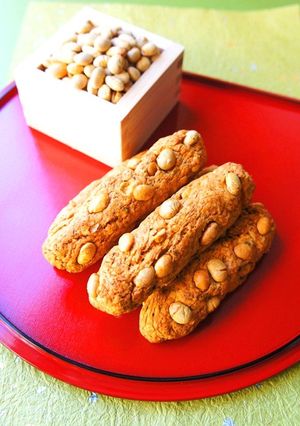 節分～恵方巻き風丸かぶりクッキー-レシピのメイン写真