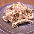 ワカサギとこんにゃくのにんにく風味衣揚げ