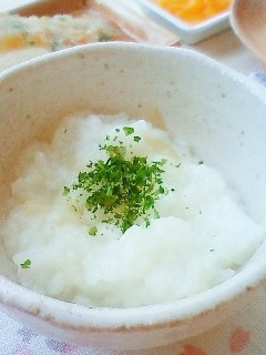 離乳食初期〜☆玉ねぎと青海苔のお粥-レシピのメイン写真