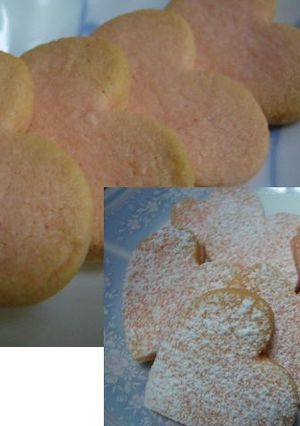 ホロッ♥口溶け♥ピンクのクッキー-レシピのメイン写真