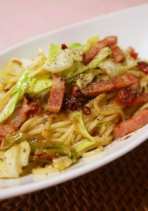 ベーコンとキャベツのアンチョビパスタ♡-レシピのメイン写真