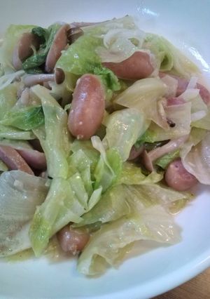 大量消費☆レタスの味噌マヨ炒め-レシピのメイン写真