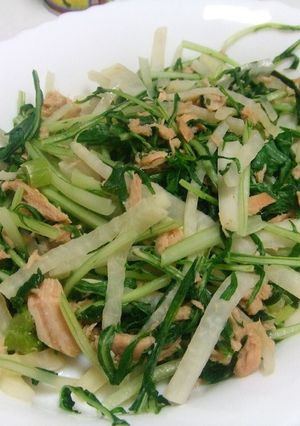 辛味大根と水菜の炒め物-レシピのメイン写真
