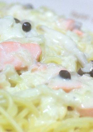 パパのサーモンとしめじのクリームパスタ-レシピのメイン写真