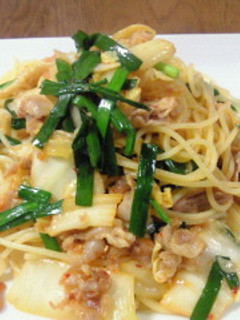 豚キムチパスタ-レシピのメイン写真