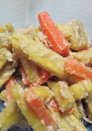 さつまいもとにんじんの胡麻あえ-レシピのメイン写真