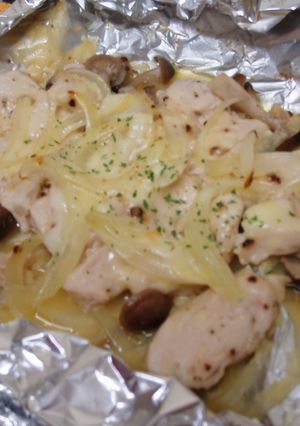 鶏むね肉のホイル焼き～ニンニク風味～-レシピのメイン写真