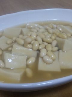 高野豆腐と大豆のあんかけ含め煮-レシピのメイン写真