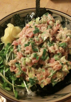 シンプルで美味しい☆うちのネギトロ丼-レシピのメイン写真