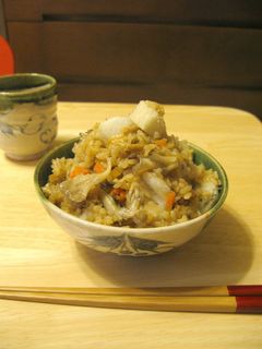 長いもとまいたけの炊き込みご飯-レシピのメイン写真