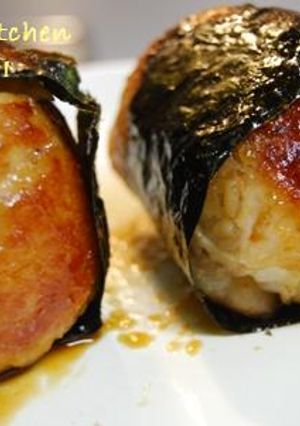 豚さんの肉巻きおにぎり♪-レシピのメイン写真