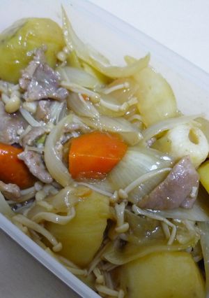 お弁当おかず♥フライパンde肉じゃが-レシピのメイン写真