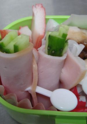 お弁当に♡ハムでくるりん-レシピのメイン写真