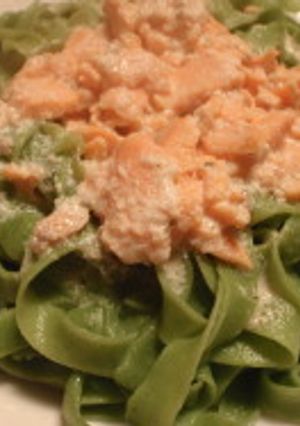 ほうれん草入り生パスタの作り方-レシピのメイン写真