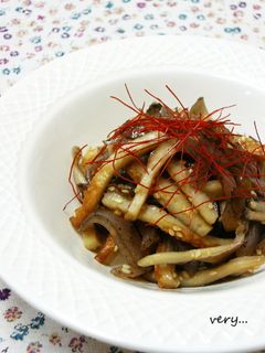 低カロ*こんにゃくと竹輪、舞茸のきんぴら-レシピのメイン写真