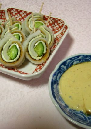 簡単一品♪ちくわのきゅうり巻き-レシピのメイン写真