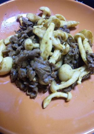 簡単スパイシー＊牛肉きのこカレー炒め-レシピのメイン写真