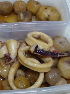 『イカと里芋の煮物』-レシピのメイン写真
