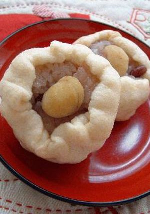 ♪めでたい赤飯饅頭ー赤飯編ー-レシピのメイン写真