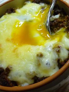 半熟玉子がとろーり♪焼きカレー-レシピのメイン写真