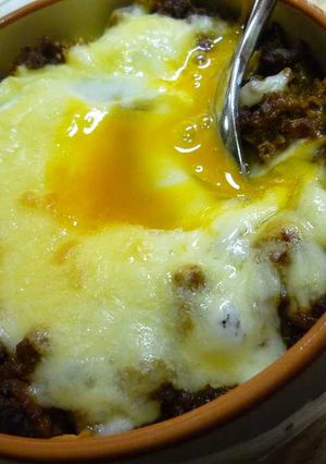 半熟玉子がとろーり♪焼きカレー-レシピのメイン写真
